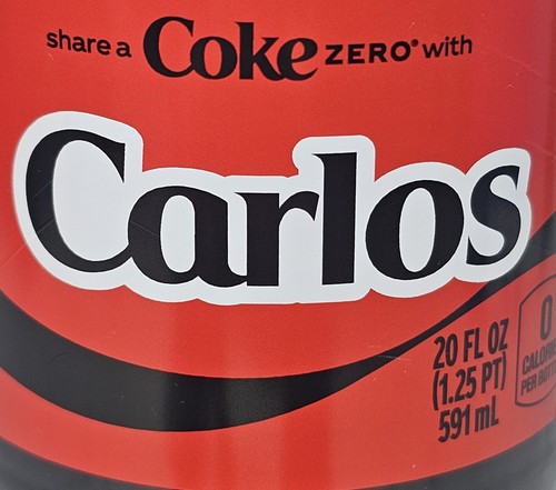 Share coke with carlos - a,