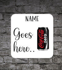 coke zero gift, add name