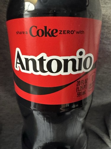 Share coke with antonio - a,