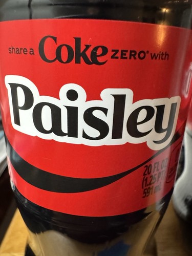 Share coke with - coke, paisley