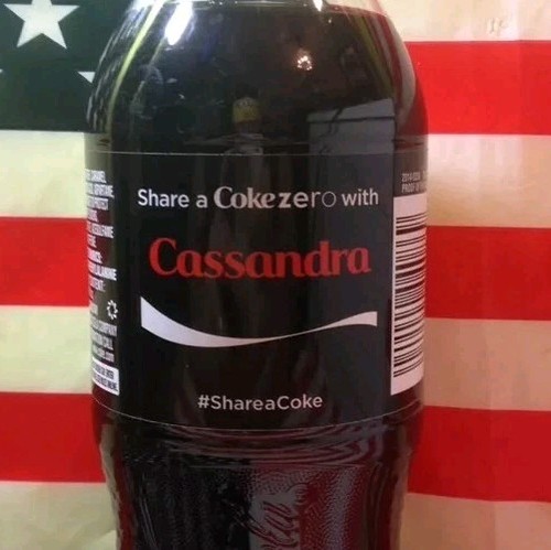 Share coke zero with - share,