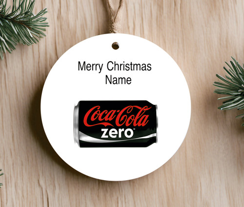 Coke zero gift - name,, xmas