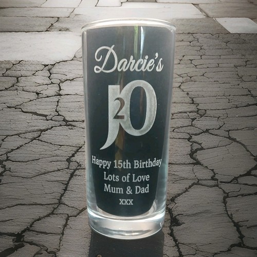 Personalised j20 glass any - j20,